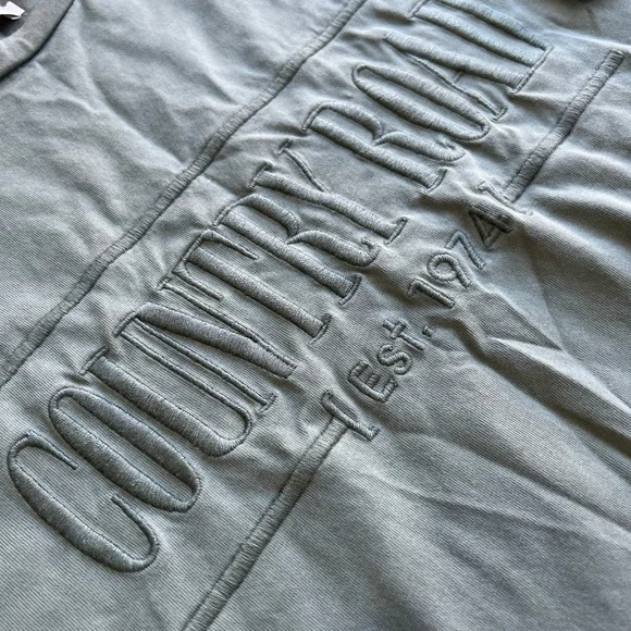 Country Road Tee T-Shirt Olive Green Signature Logo Relaxed Fit Size XXS 6/8 - Picture 9 of 12